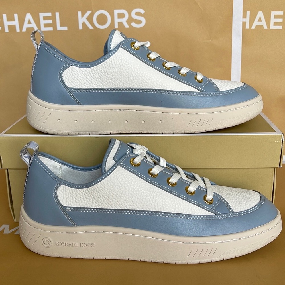 MICHAEL KORS SHEA LACE UP
FAUX LEATHER
49F3SHFS1L
PALE BLUE
NEW - Picture 16 of 16